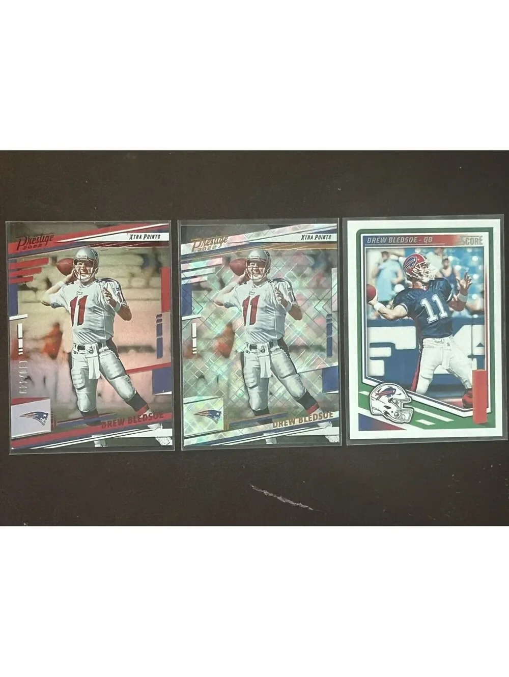 2022 DREW BLEDSOE PANINI PRESTIGE XTRA POINTS PREMIUM RED #’d /449 + DIAMOND NM
